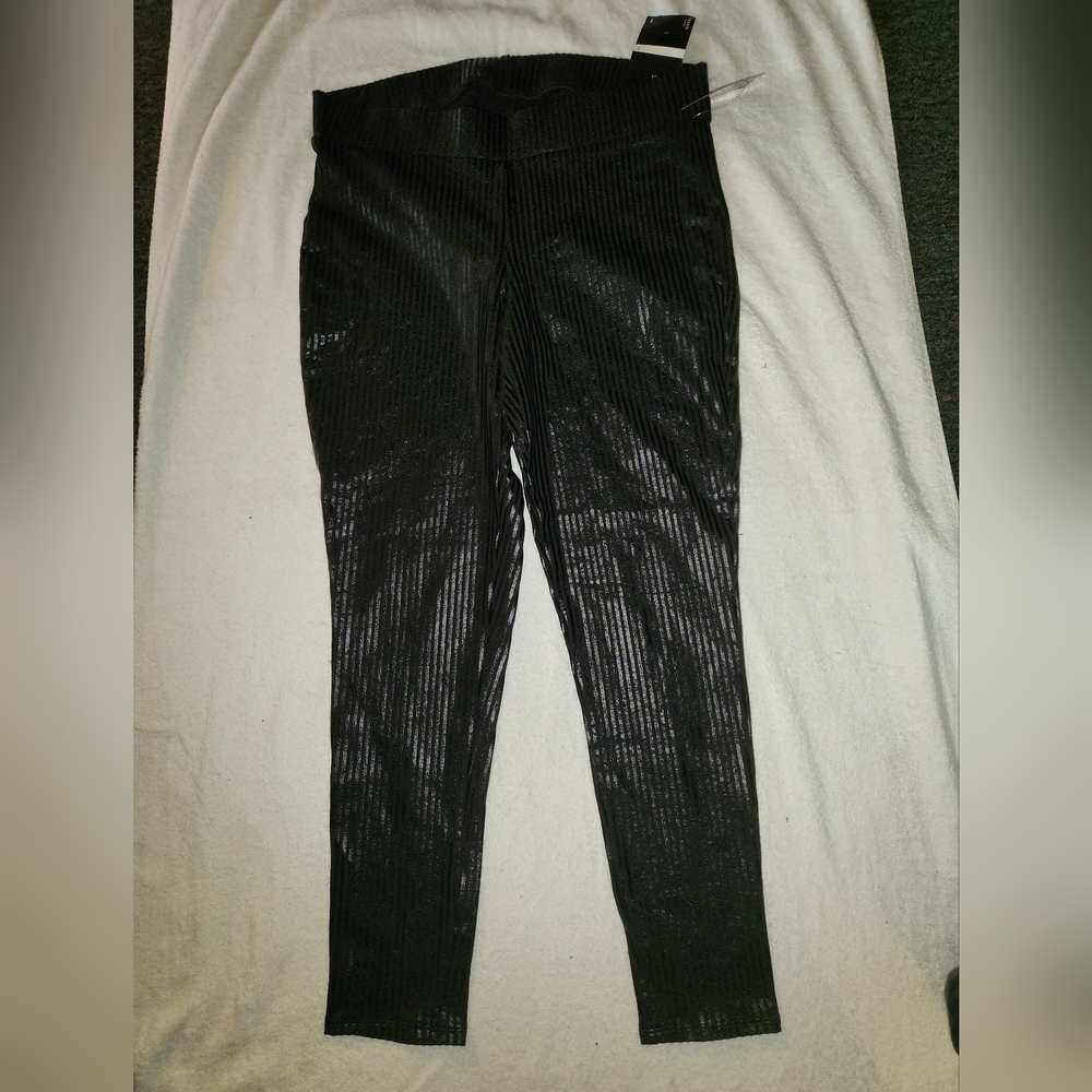 Torrid Black Ribbed Leggings